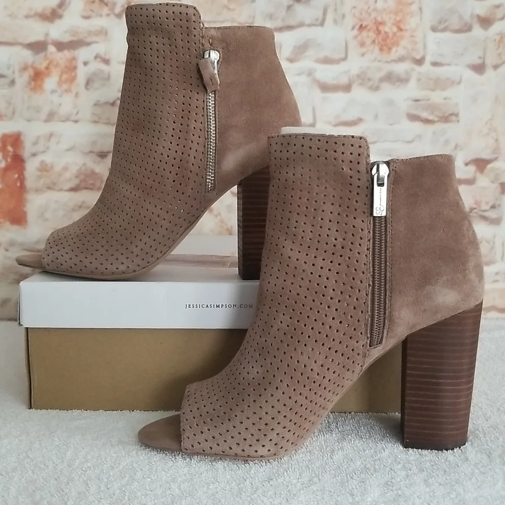 New Jessica Simpson Keris Suede Booties